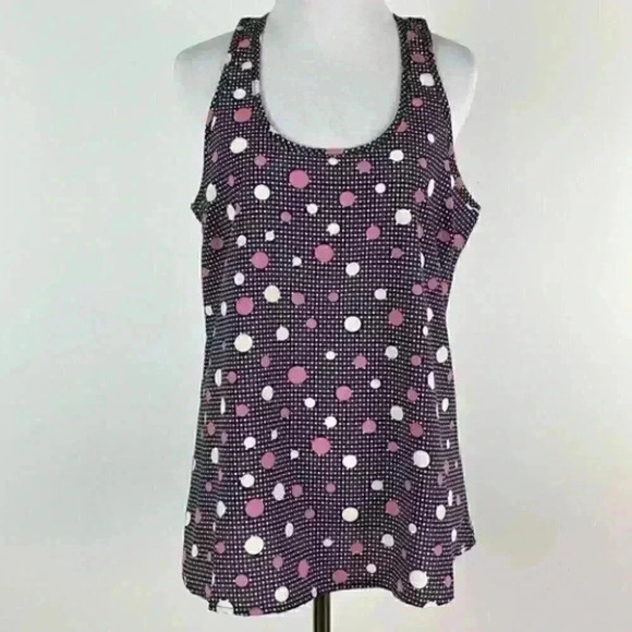 Curt women’s tank top size M pink white polka dot - Picture 8 of 8